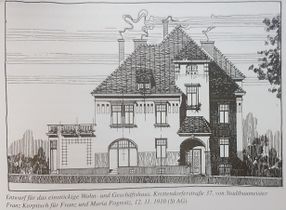 Entwurf für die Villa - 1910