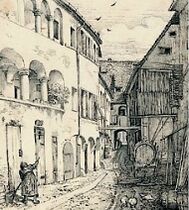 Sackstraße 10 (Zeichnung Kullnig) - 1861