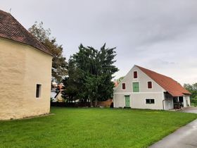 Stadel, renoviert und Rupertikirche - 2021